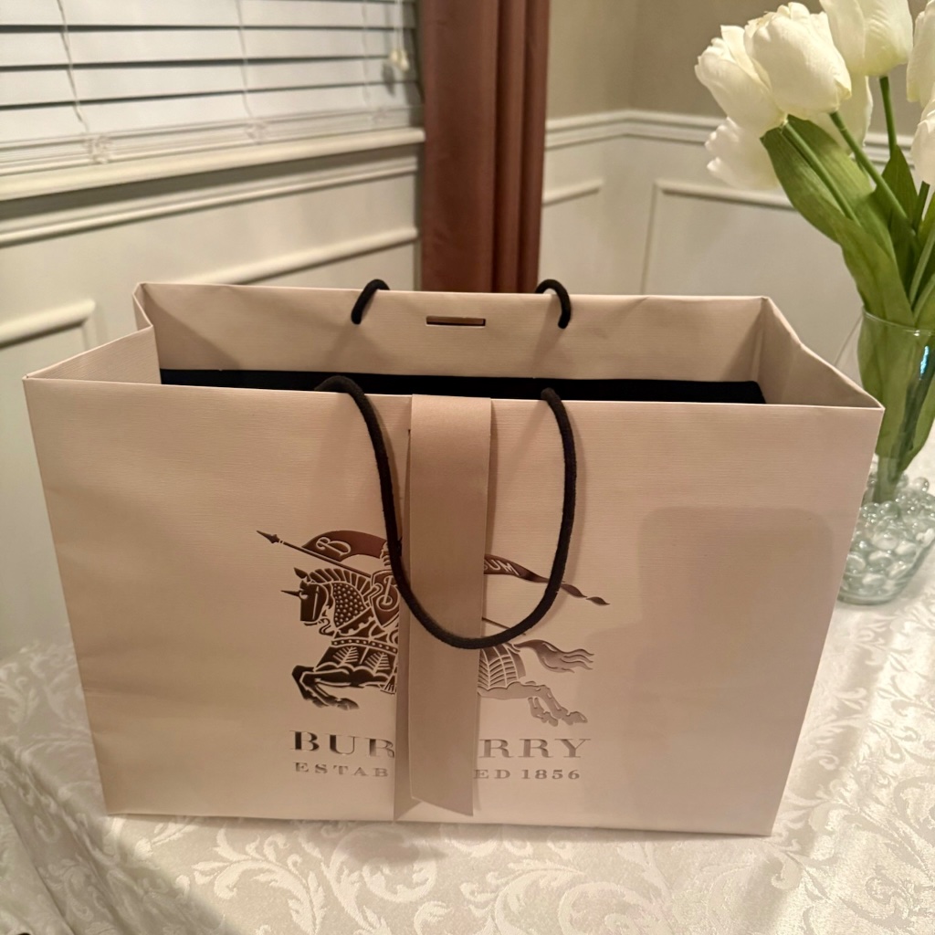 Burberry Paper Shopping Gift Bag Only Empty